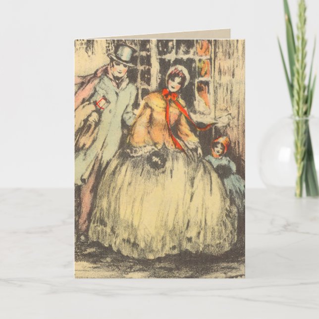 Cartão de Natal Vitoriano (Frente)