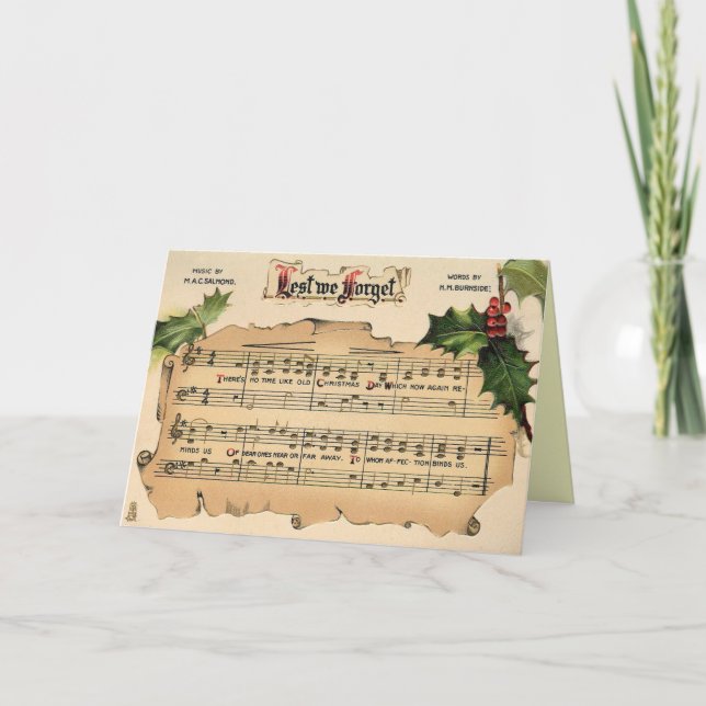 Cartão de Natal Vitoriano (Frente)