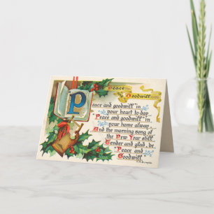 Cartão de Natal Vitoriano