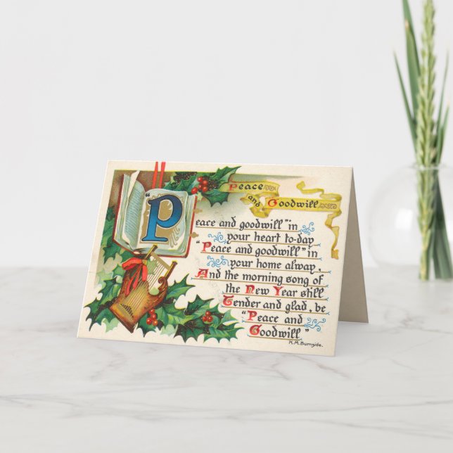 Cartão de Natal Vitoriano (Frente)