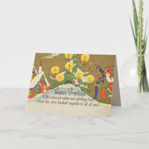 Cartão de Natal Vitoriano