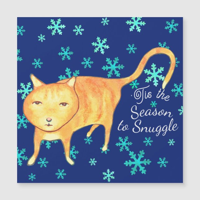 Cartão de Natal Warm Fuzzies & Winter Flurries (Frente)