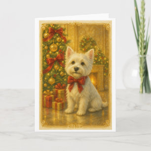 Cartão de Natal Westie