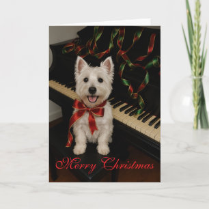 Cartão de Natal Westie