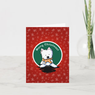 Cartão de Natal Westie Gingercake