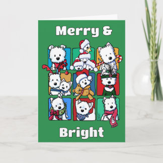 Cartão de Natal Westies