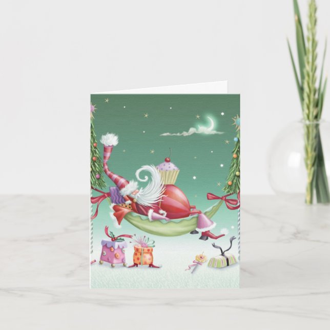 Cartão de Natal Whimsic - Cupcake (Frente)