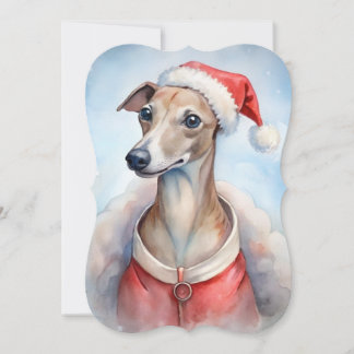 Cartão de Natal Whippet