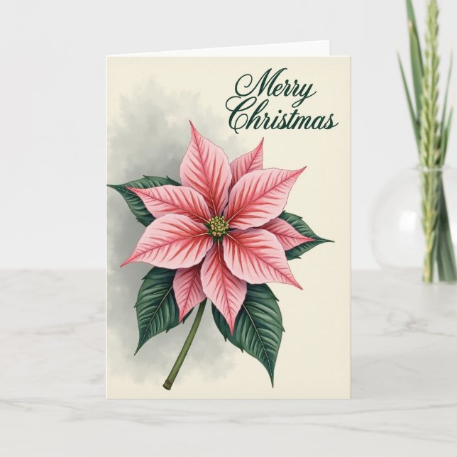 Cartão de Natal Winter Bloom (Frente)