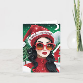 Cartão de Natal Yuletide Personalizável