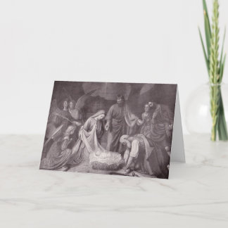 Cartão de Natividade Vintage