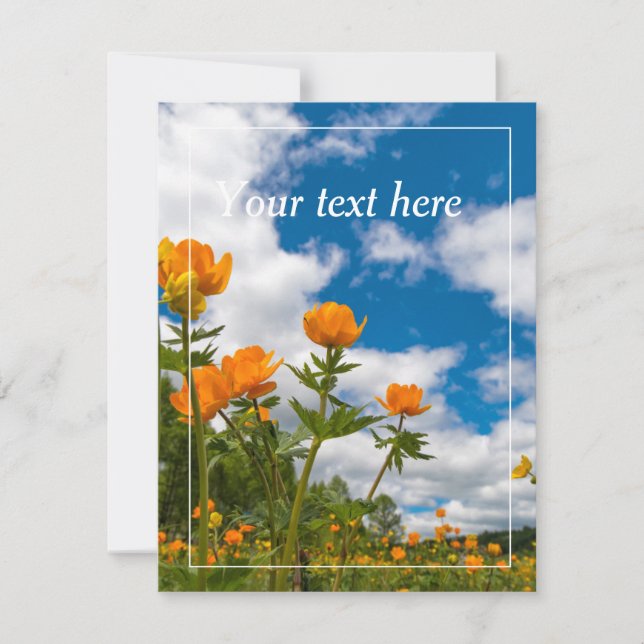 cartão de natureza editável (Frente)