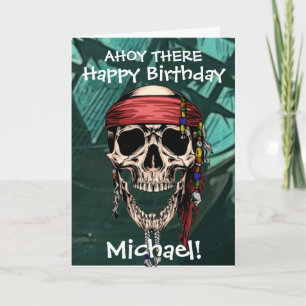 Cartão de Navio do Capitão Osso do Fantasma Pirata