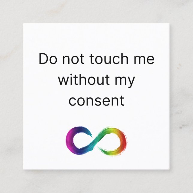 Cartão de Necessidades Sensoriais Autista (Frente)