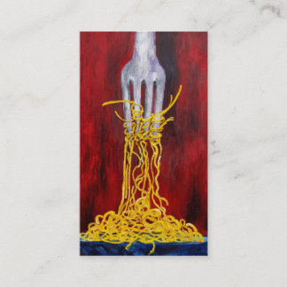 cartão de negócio da restauração