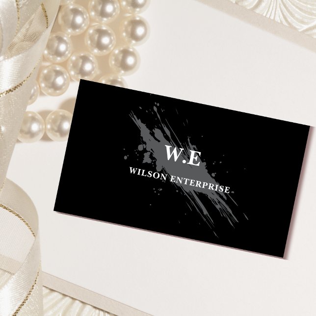 cartão de negócios clássico exclusivo do abstrato  (Criador carregado)