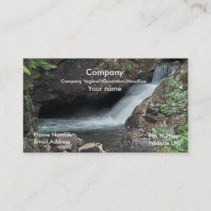 Cartão de negócios customizável com fundo da