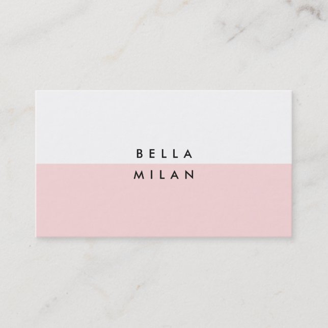 Cartão de Negócios Moderno Chic (Frente)