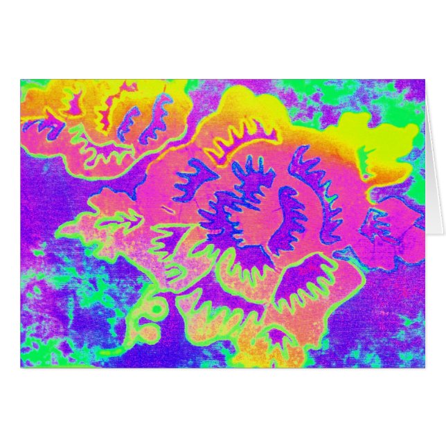 Cartão de néon da fantasia (Frente Horizontal)