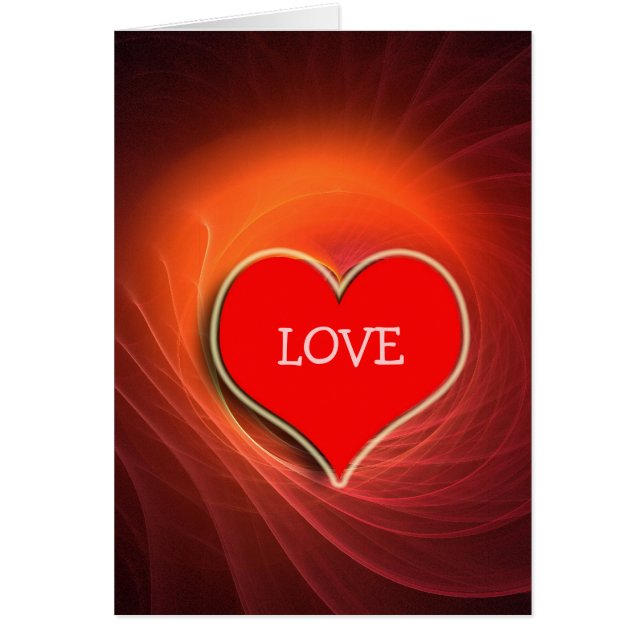 Cartão de néon do coração (Frente)