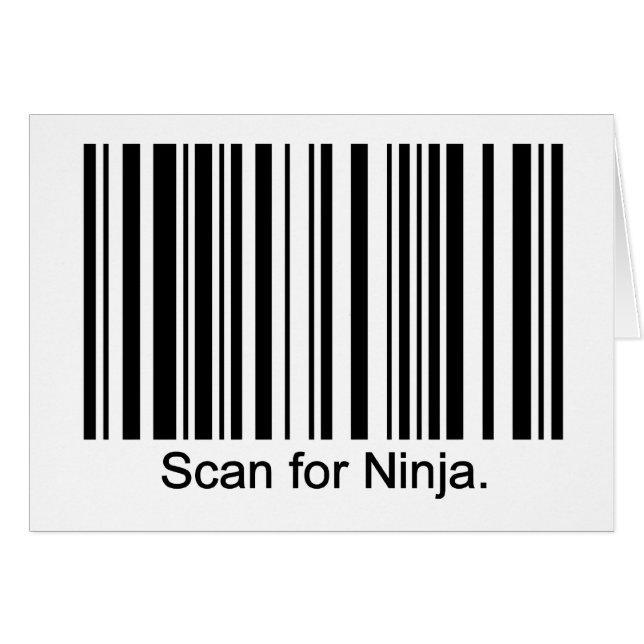 Cartão de Ninja (Frente Horizontal)
