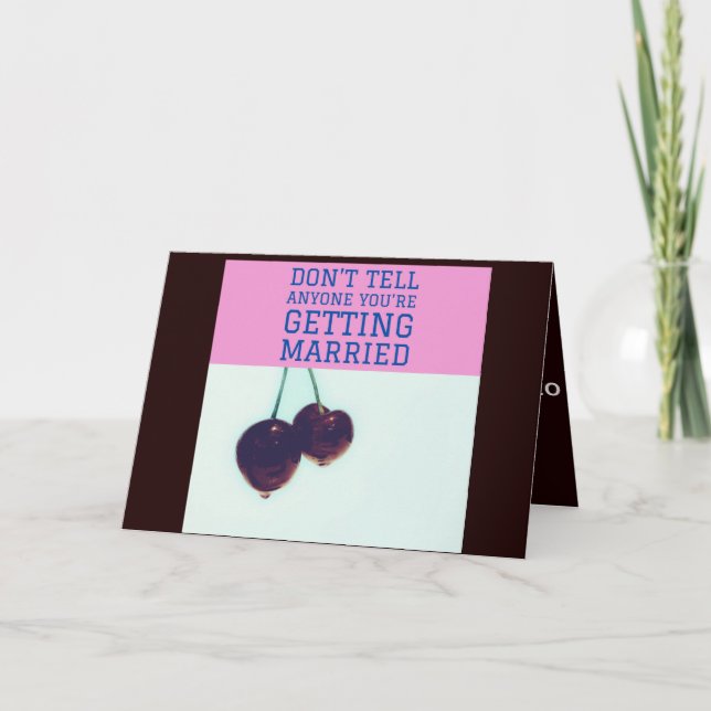 Cartão de Noivado engraçado dos amigos (Frente)