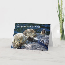 Cartão de noivado Otters
