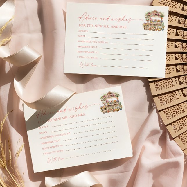 Cartão de Noivas Dicas e Desejos Recém-chegada ao  (Criador carregado)