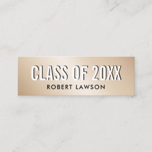 Cartão de Nome de Conclusão de Curso Classe Luxo M