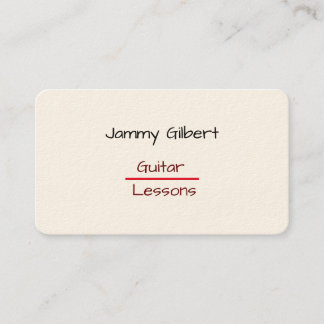 Cartão de Nome de Empresa para Lições ・ Violão Mod