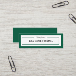 Cartão de Nome de Formatura