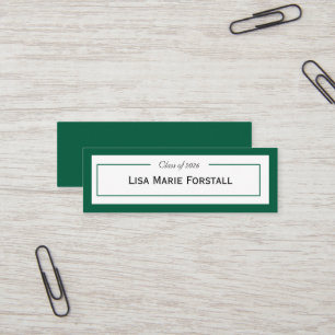 Cartão de Nome de Formatura