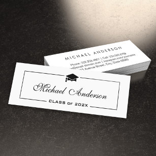 Cartão de Nome de Graduação - Cartão de Inserção C
