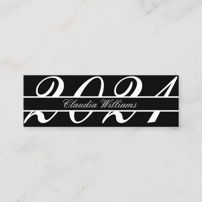 Cartão de Nome de Graduação. Cartão de Inserção Cl (Frente)