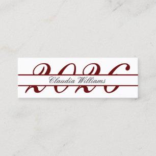 Cartão de Nome de Graduação. Cartão de Inserção Cl
