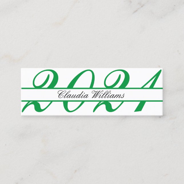 Cartão de Nome de Graduação. Cartão de Inserção Cl (Frente)