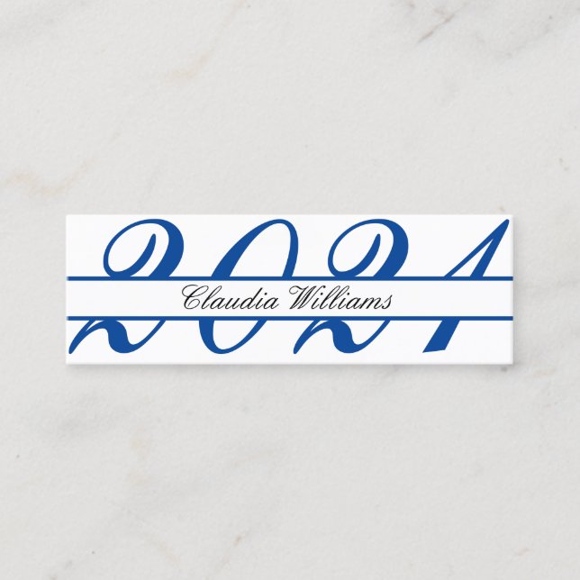 Cartão de Nome de Graduação. Cartão de Inserção Cl (Frente)