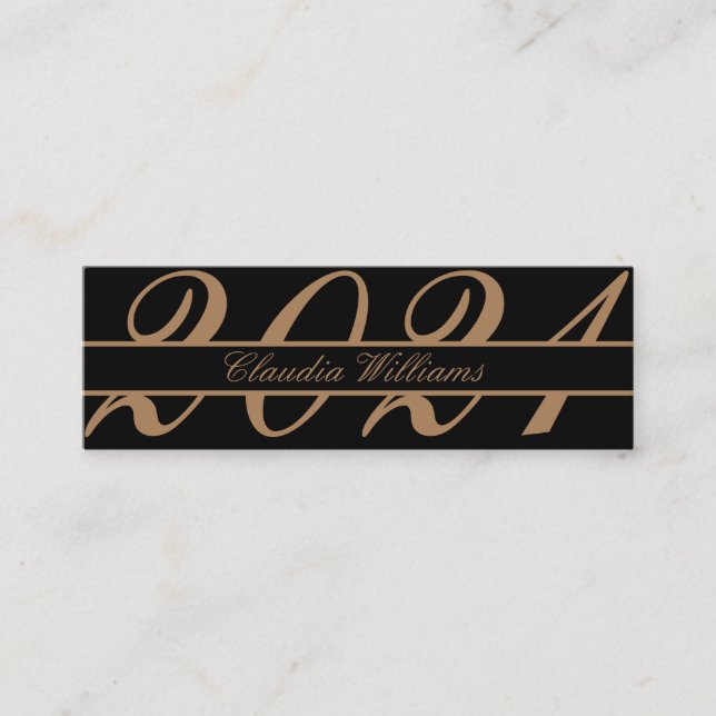 Cartão de Nome de Graduação. Cartão de Inserção Cl (Frente)