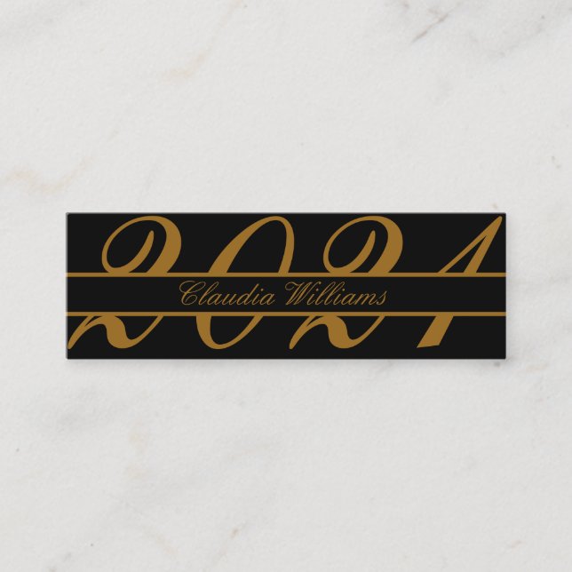 Cartão de Nome de Graduação. Cartão de Inserção Cl (Frente)