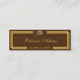 Cartão de nome de graduação personalizado - Cartão