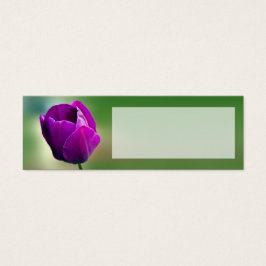 Cartão de Nome de Local de Casamento de Tulip Roxo