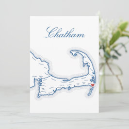 Cartão de Nome de Mesa de Casamento Mapa de Chatha