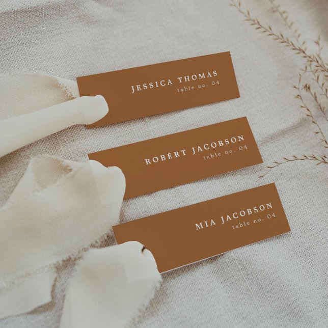 Cartão de Nome do Cartão de Localidade Laranja Que (Criador carregado)