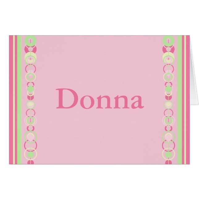 Cartão de Nome dos Círculos Modernos de Donna - 36 (Frente horizontal)