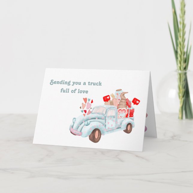 Cartão de Nome Personalizado do Caminhão do namora (Frente)