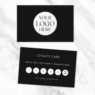 Cartão de Nome Simples com Logotipo Personalizado