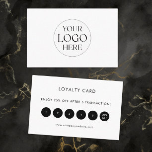 Cartão de Nome Simples de Compromisso com Logotipo