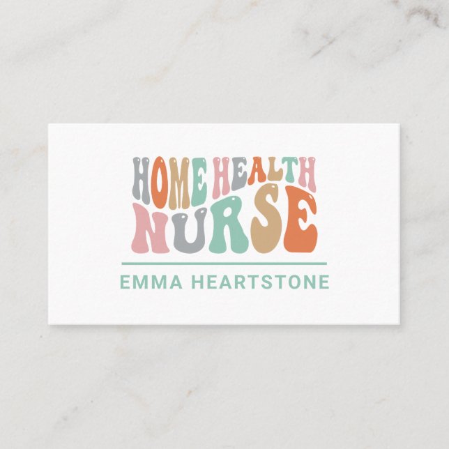 Cartão de Nomeação para Enfermeiro de Saúde Domést (Frente)