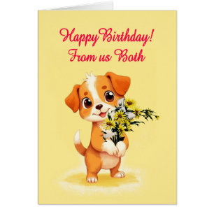 Cartão De nós, Aniversário e Flores