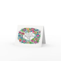 Cartão de Nota Abençoado